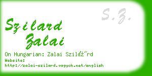 szilard zalai business card